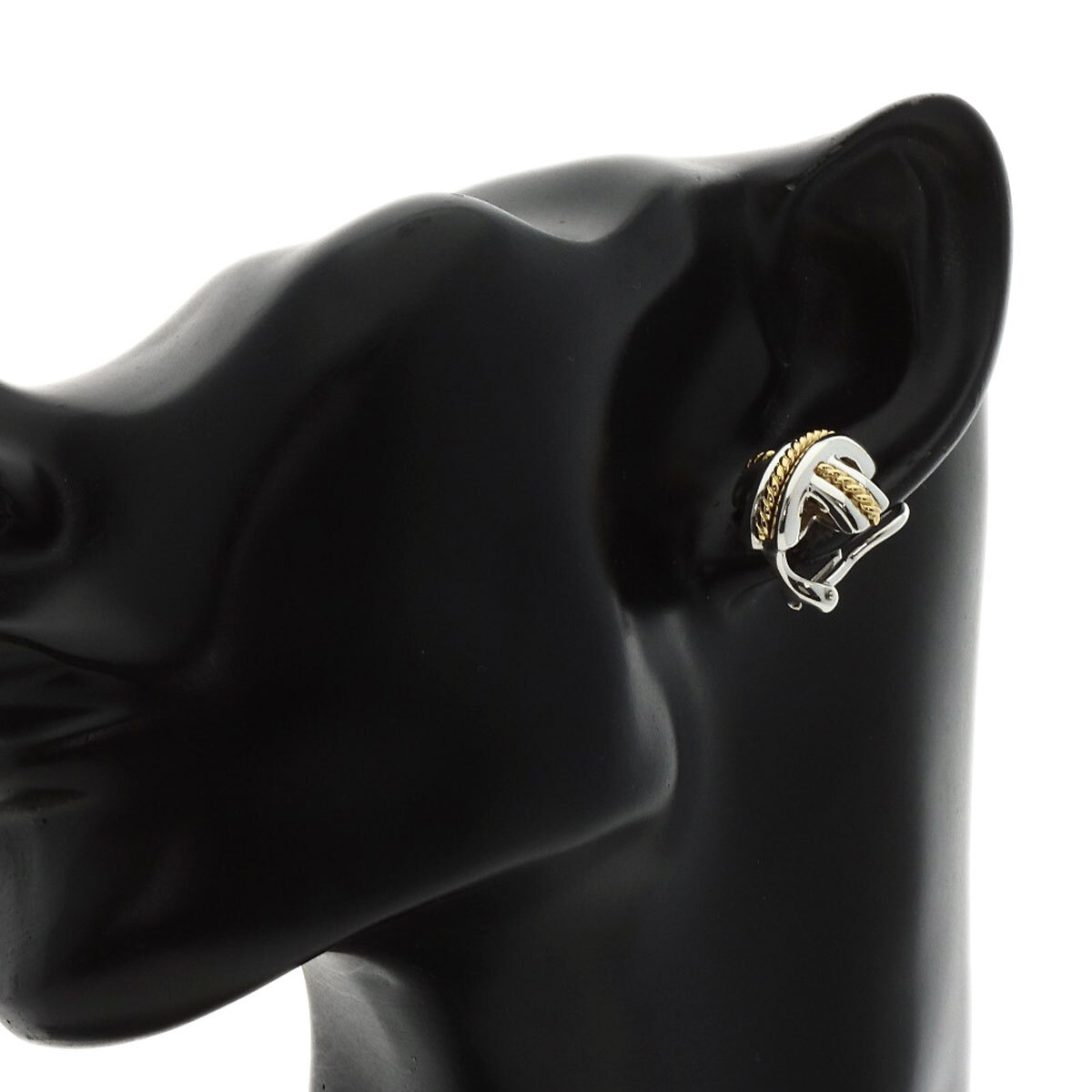 TIFFANY&Co. ティファニー シグネチャー クロス イヤリング シルバー レディース 中古_画像3