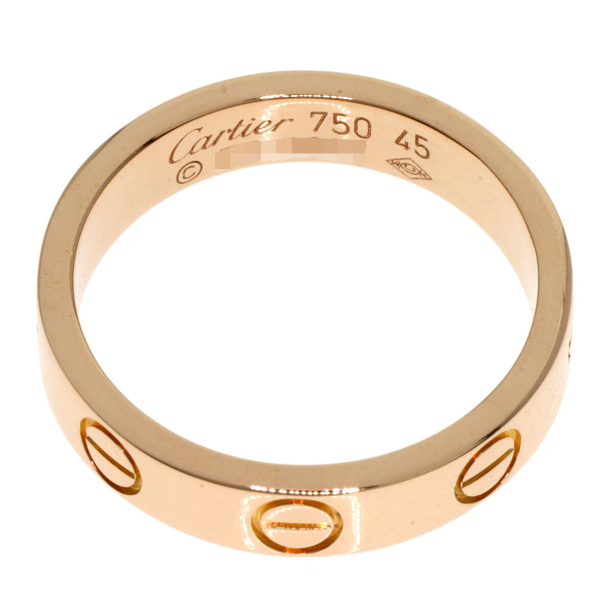 CARTIER カルティエ ミニ ラブリング #45 リング?指輪 K18ピンクゴールド レディース 中古