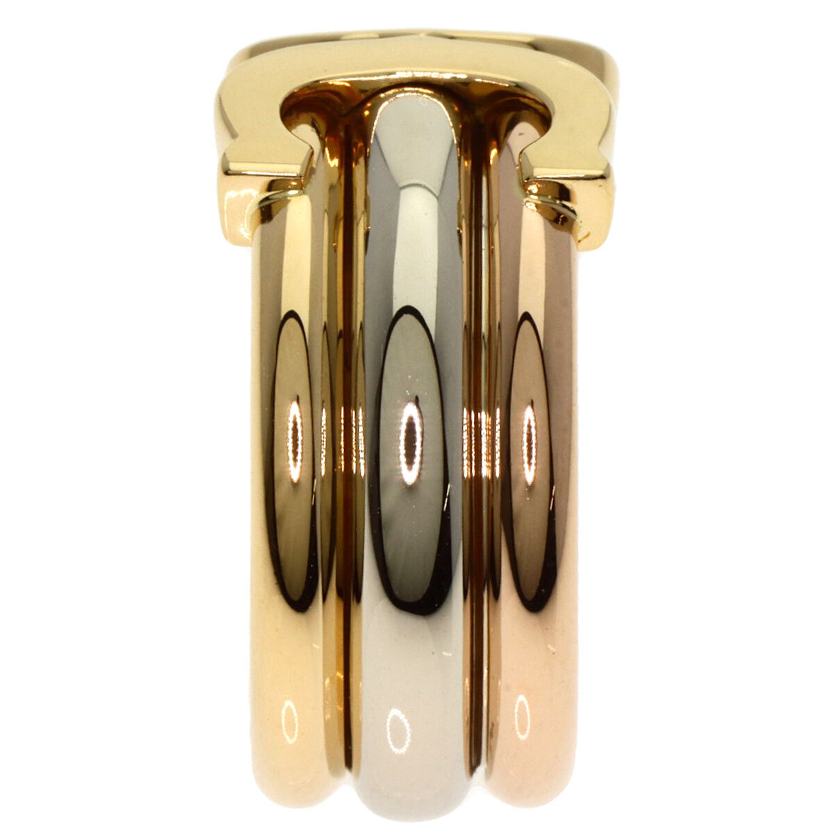CARTIER カルティエ 2C LM #50 リング?指輪 K18イエローゴールド レディース 中古