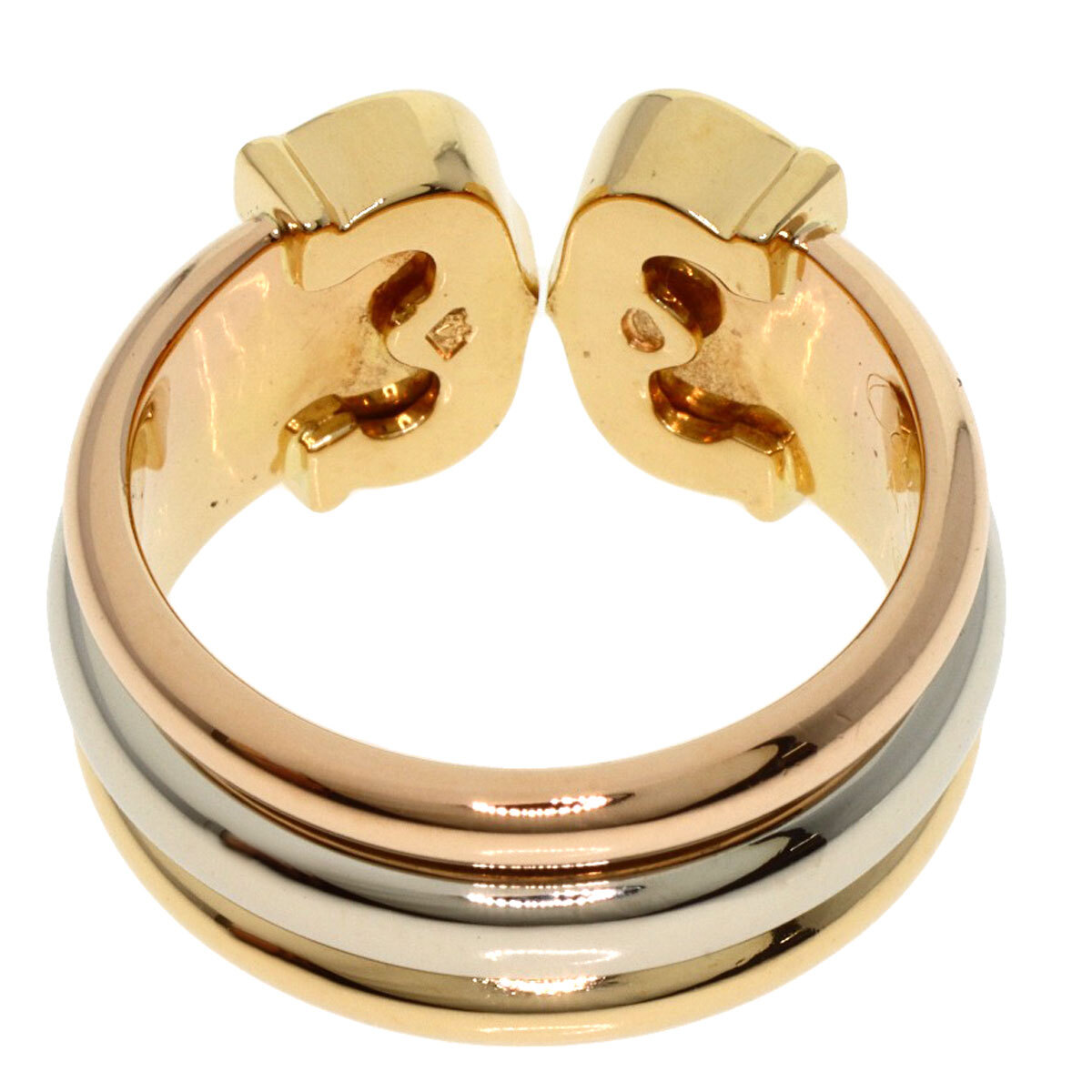 CARTIER カルティエ 2C LM #50 リング?指輪 K18イエローゴールド レディース 中古