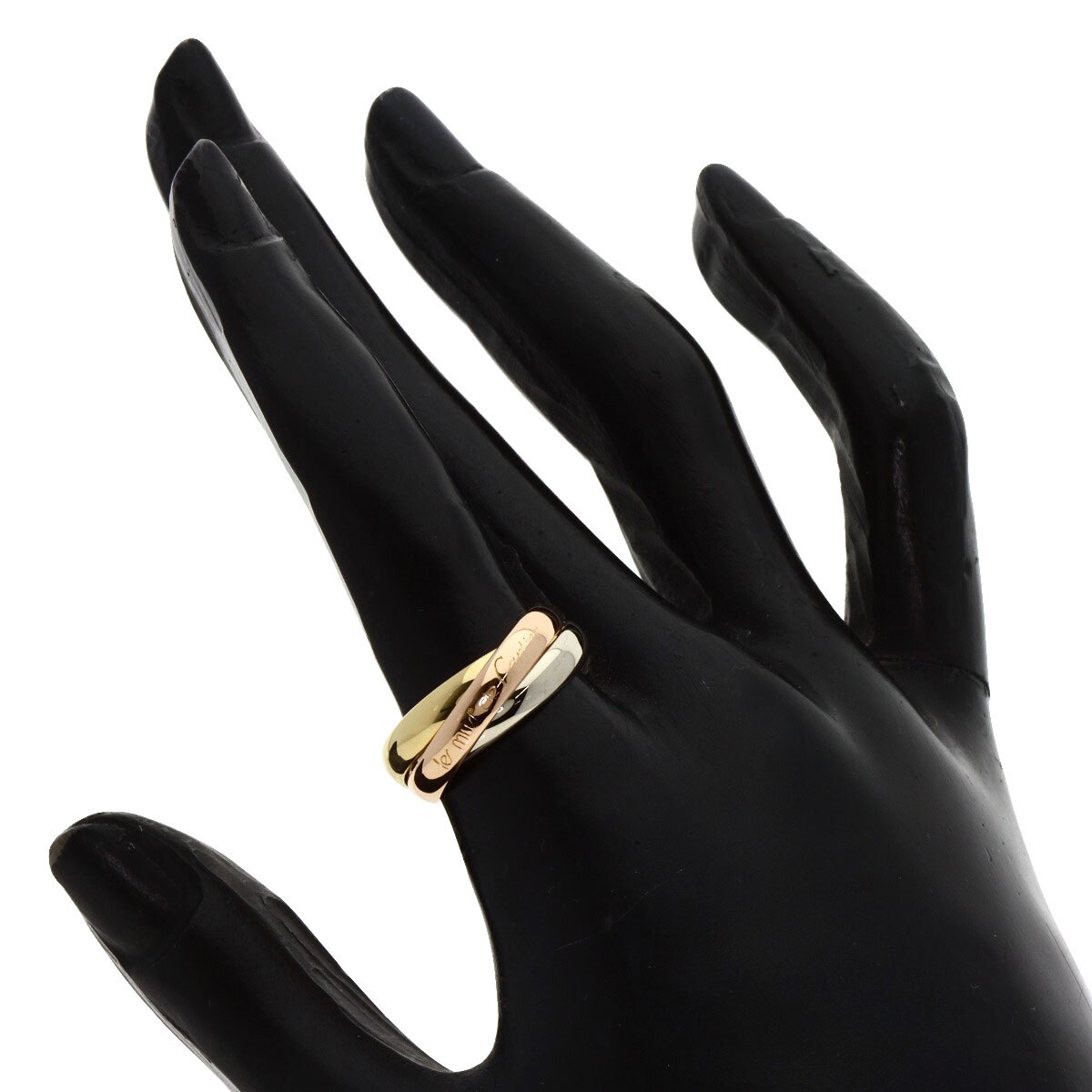 CARTIER カルティエ トリニティ #52 リング?指輪 K18イエローゴールド レディース 中古