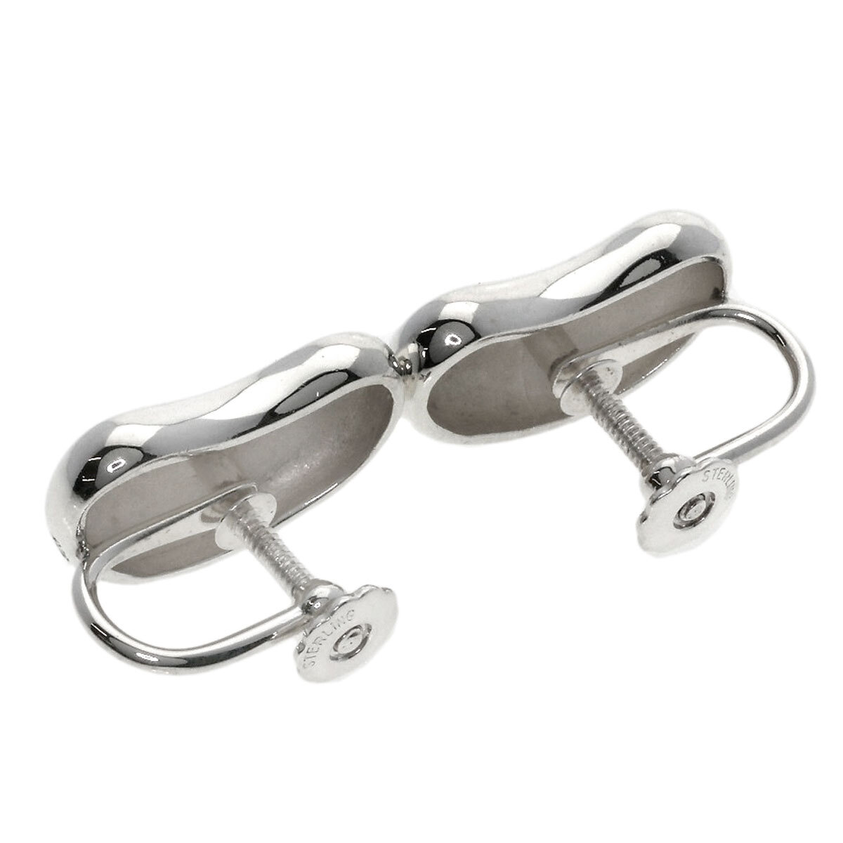 TIFFANY&Co. ティファニー ビーン イヤリング シルバー レディース 中古_画像2