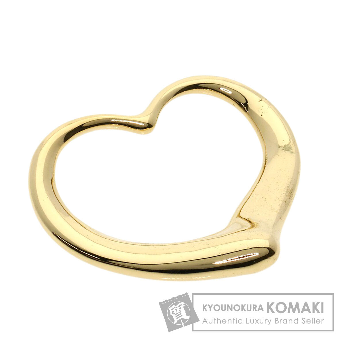 TIFFANY&Co. ティファニー オープンハート ペンダントトップ K18イエローゴールド レディース 中古