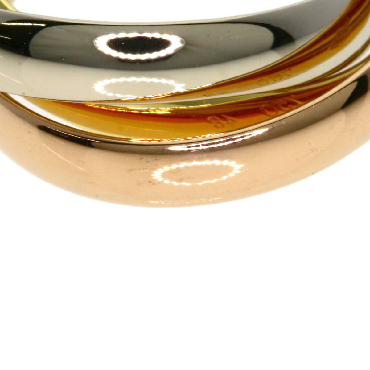 CARTIER カルティエ トリニティ #48 リング?指輪 K18イエローゴールド レディース 中古
