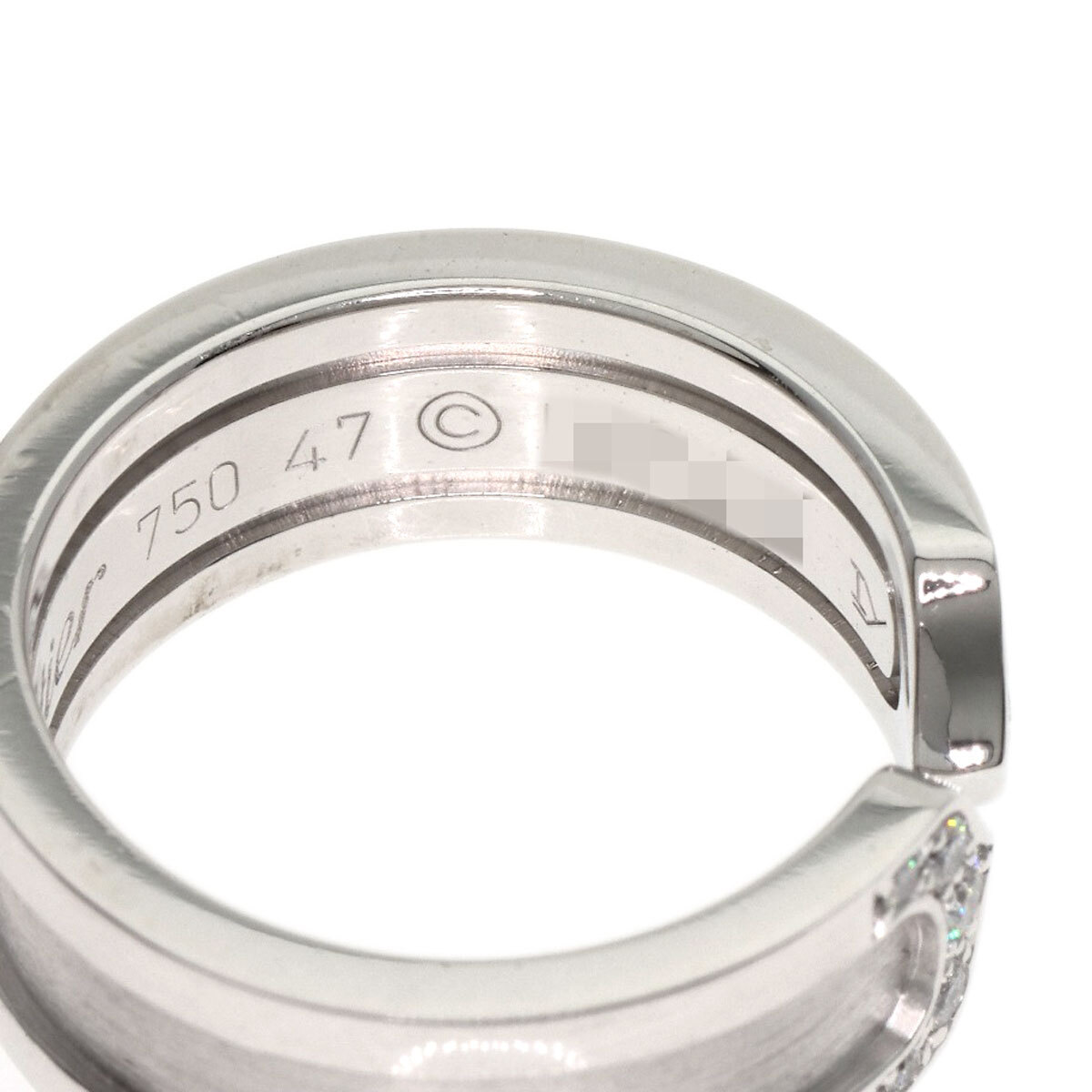 CARTIER カルティエ C2 ダイヤモンド SM #47 リング?指輪 K18ホワイトゴールド レディース 中古