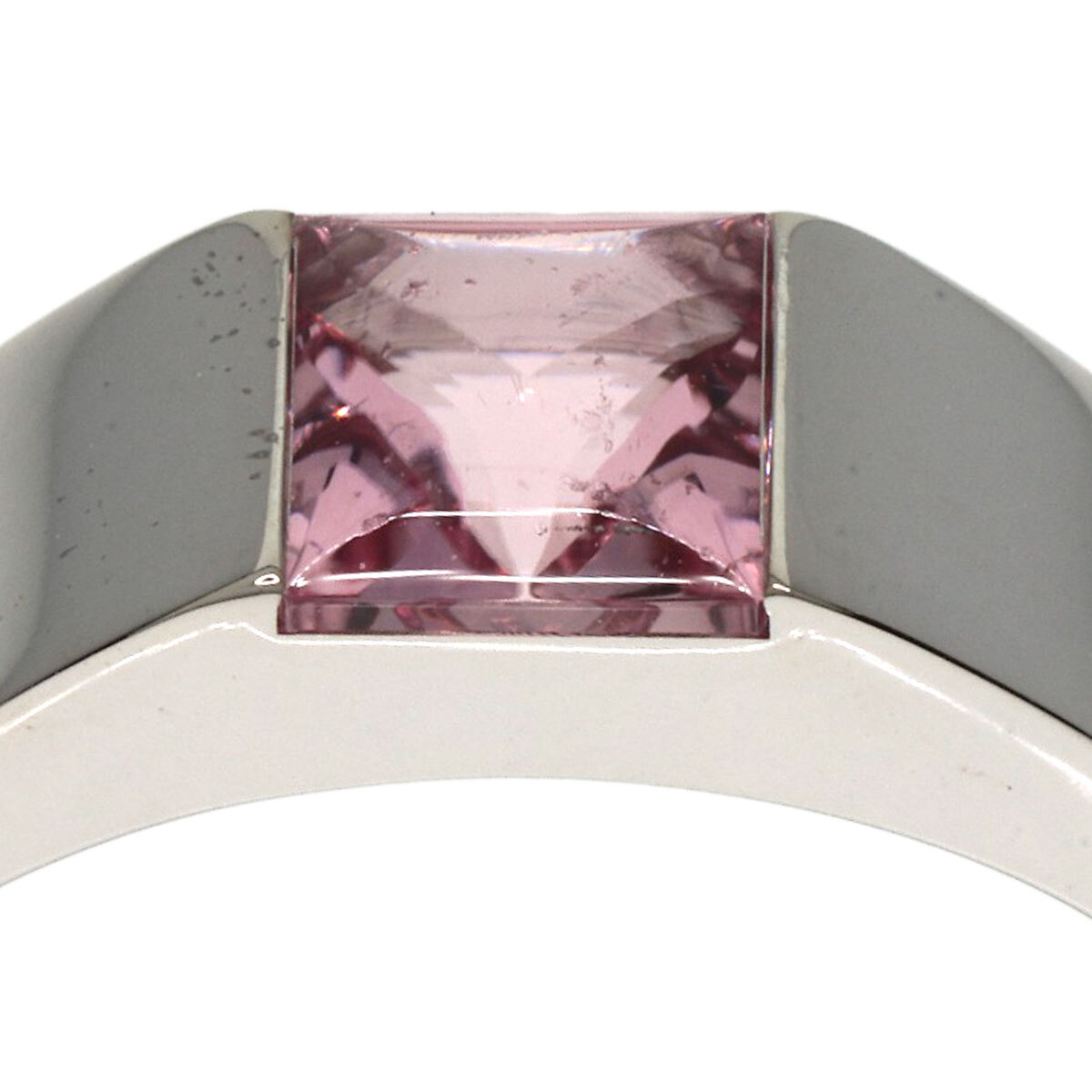 CARTIER カルティエ タンク ピンクトリマリン #56 リング?指輪 K18ホワイトゴールド レディース 中古