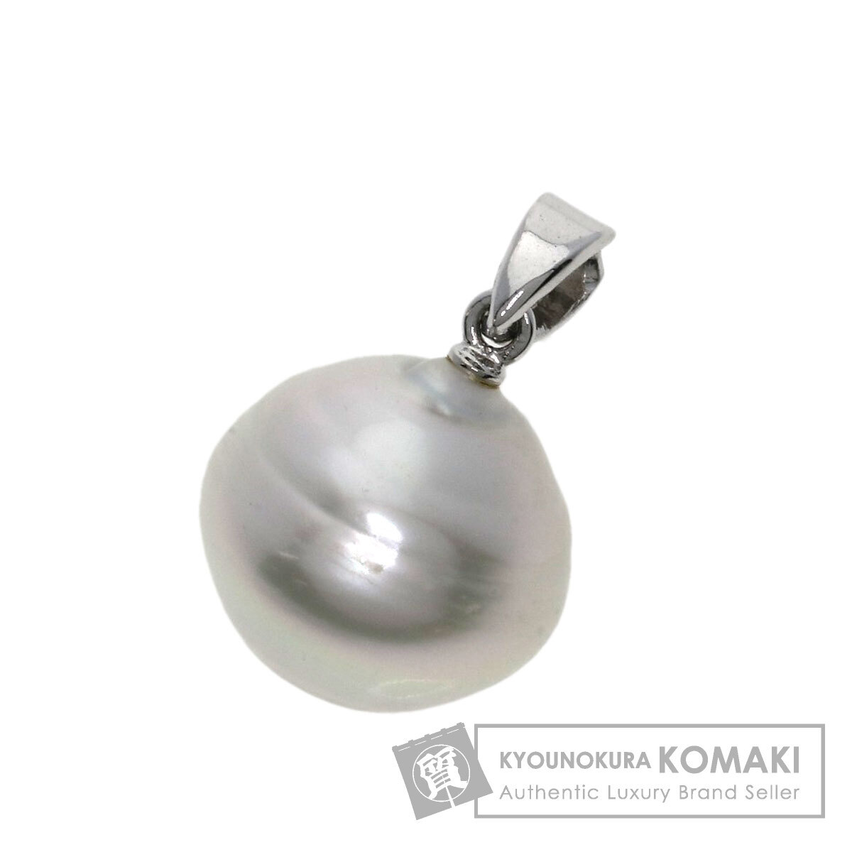 MIKIMOTO ミキモト バロックパール 真珠 ペンダントトップ K14ホワイトゴールド レディース 中古 ネックレス・ペンダント・チョーカー