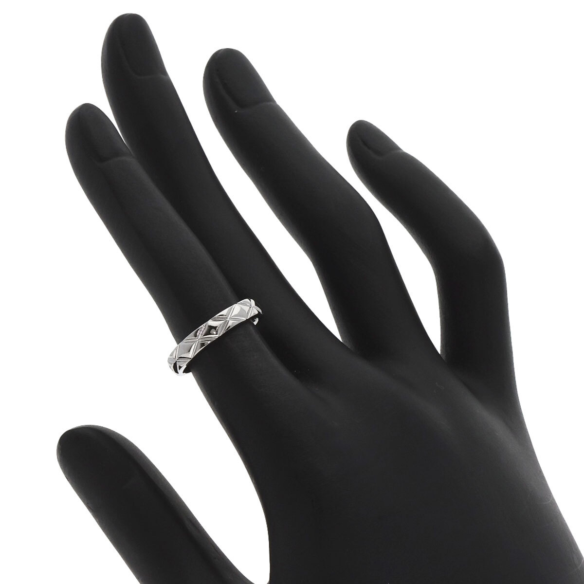 CHANEL シャネル マトラッセ ミディアム #47 リング?指輪 プラチナPT950 レディース 中古