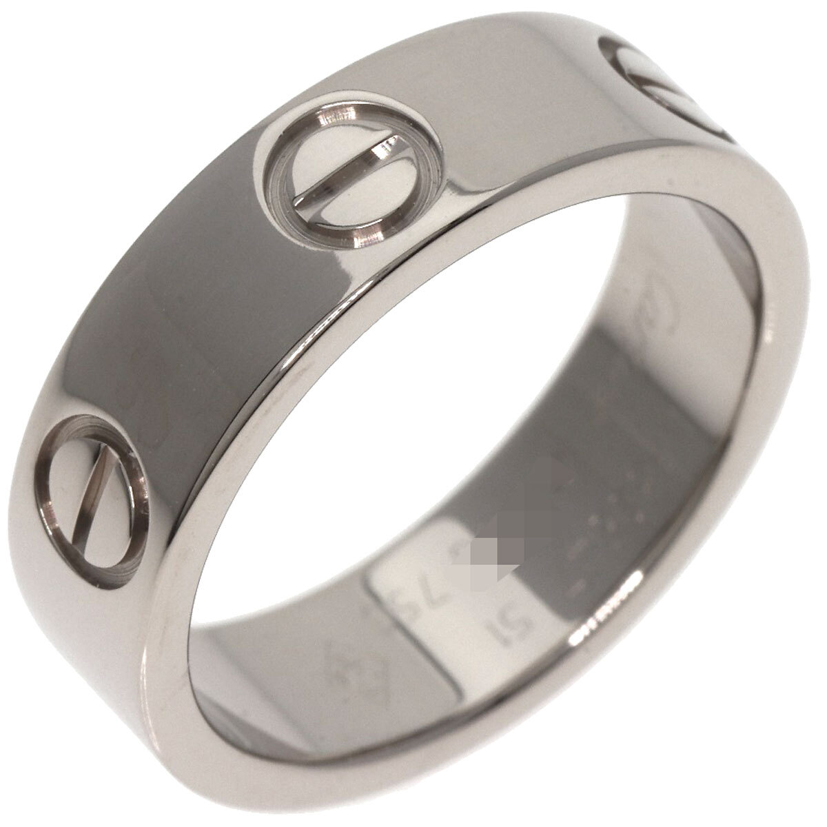 CARTIER カルティエ ラブリング #51 リング?指輪 K18ホワイトゴールド レディース 中古