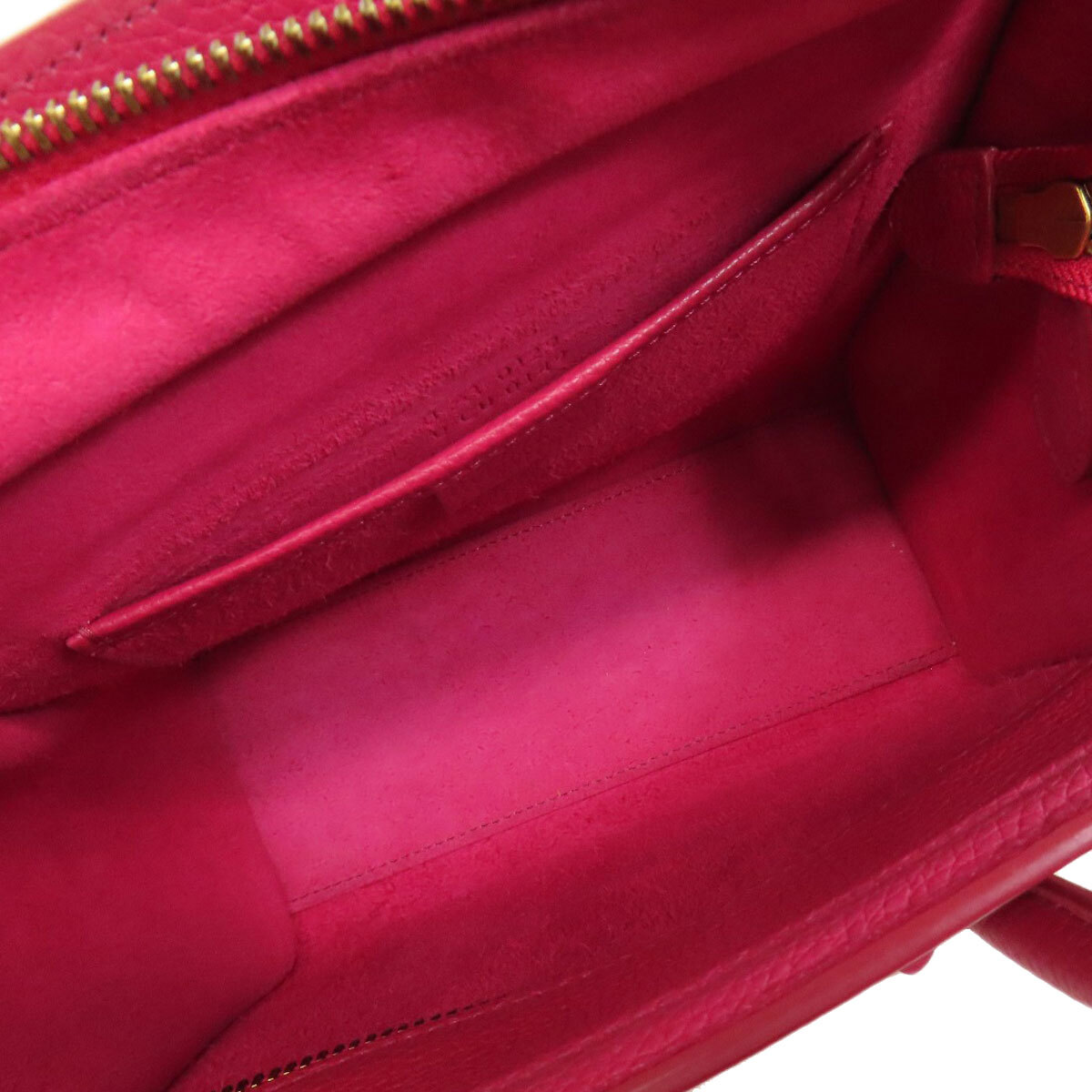 CELINE セリーヌ ラゲージナノ 2WAY ハンドバッグ カーフ レディース 中古