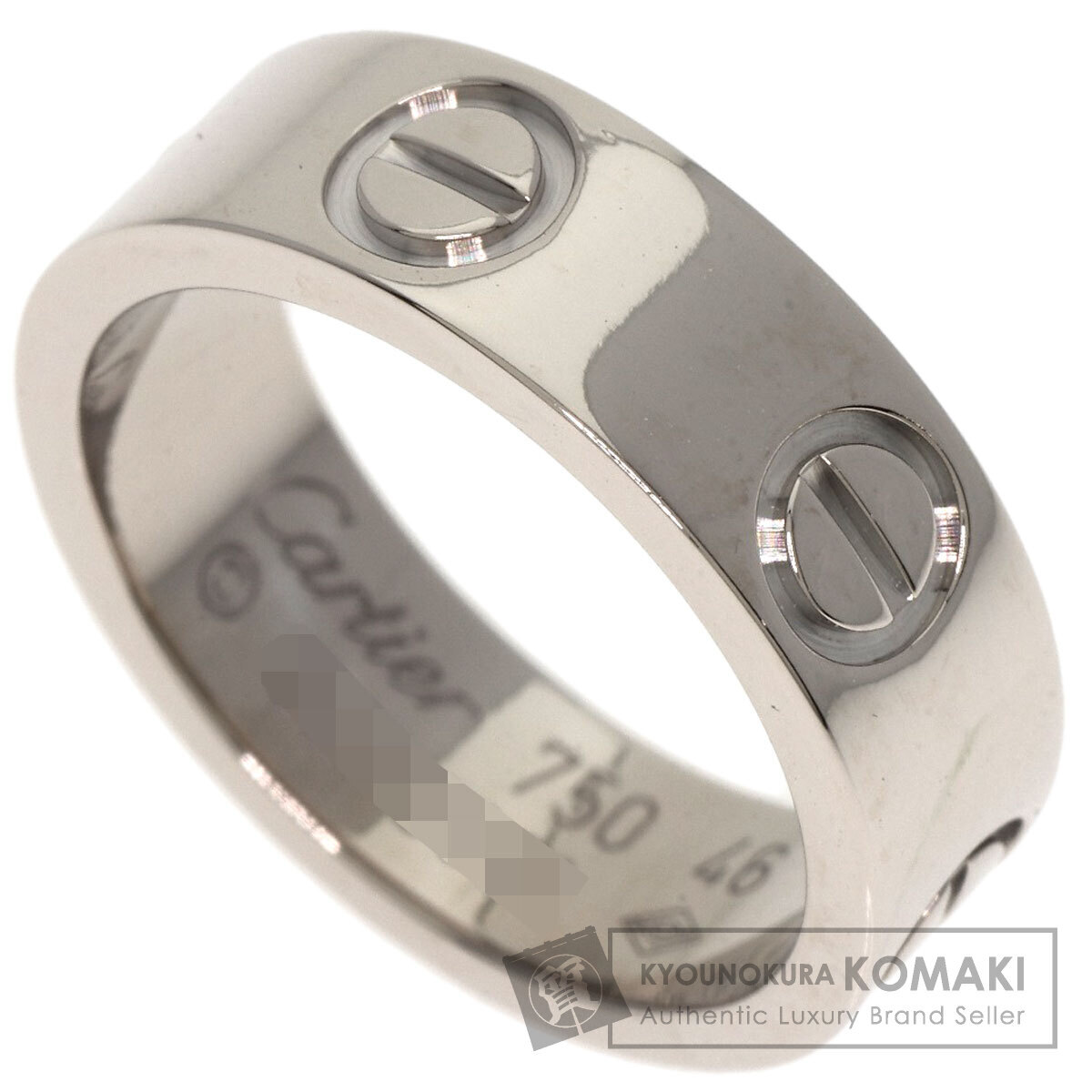 CARTIER カルティエ ラブリング #46 リング?指輪 K18ホワイトゴールド レディース 中古