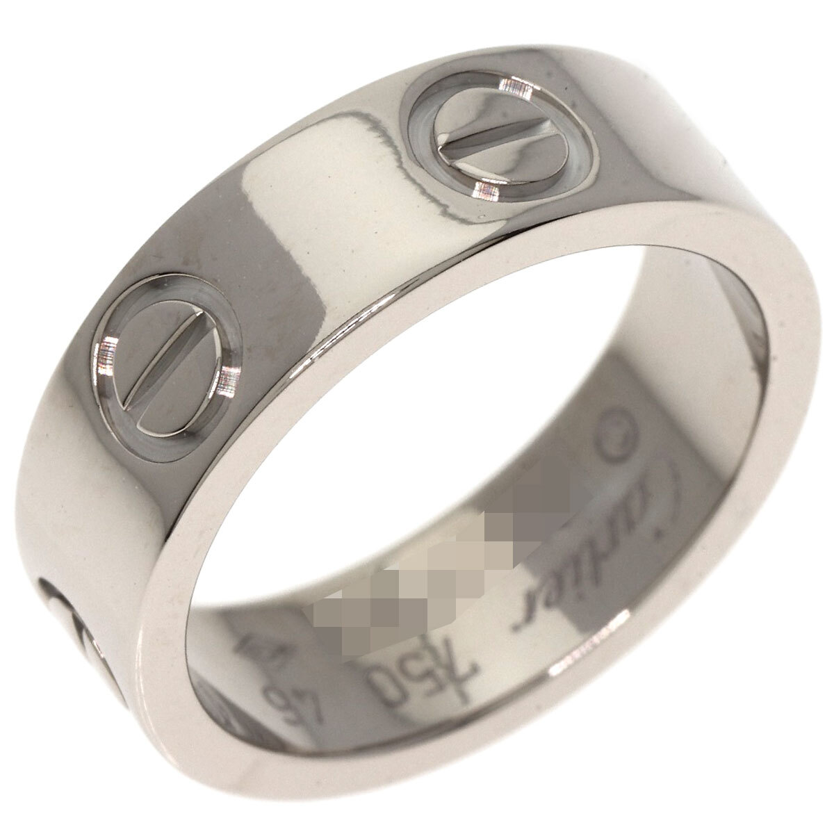 CARTIER カルティエ ラブリング #46 リング?指輪 K18ホワイトゴールド レディース 中古