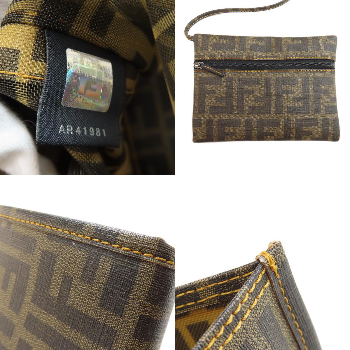 FENDI フェンディ ズッカ柄 メッシュ トートバッグ PVC レディース 中古