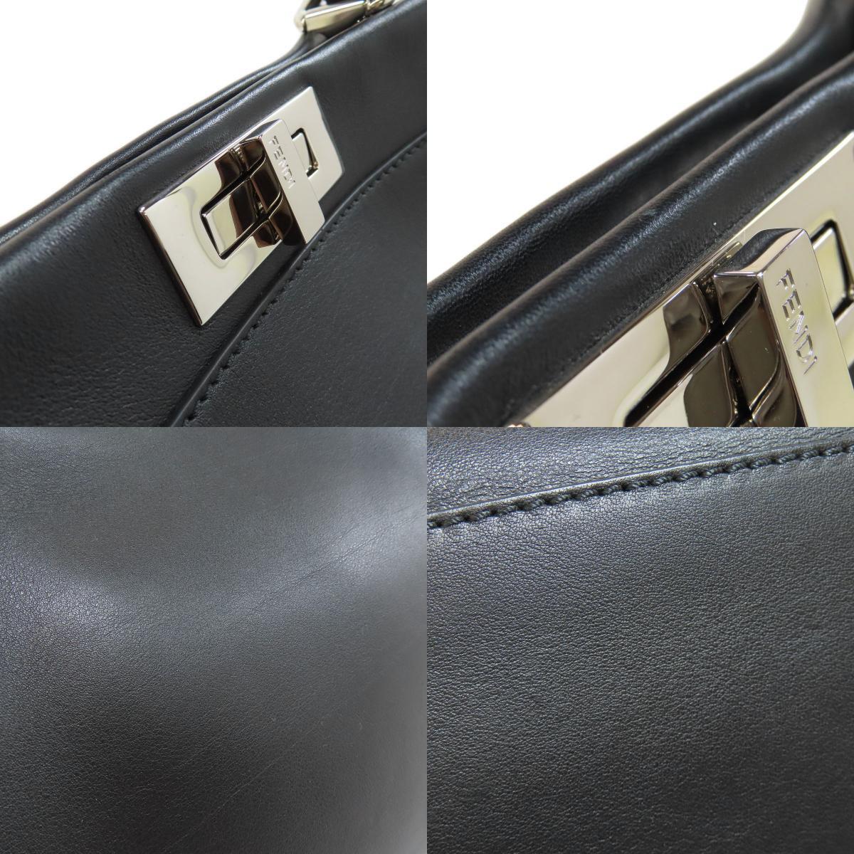 FENDI フェンディ ピーカブー モンスター 2WAY ハンドバッグ カーフ レディース 中古