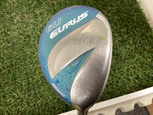 ミズノ ユーラス ユーティリティ EURUS(2017) ターコイズブルー U6 レディース フレックスL 中古 Dランク_画像1