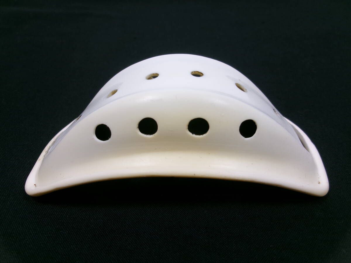 60s 純正 BUCO チンカップ / チンガード 白 1刻印入 ④★60年代 当時物 ブコ トラベラー ガーディアン プロテクター RIOT レジスタル _画像3