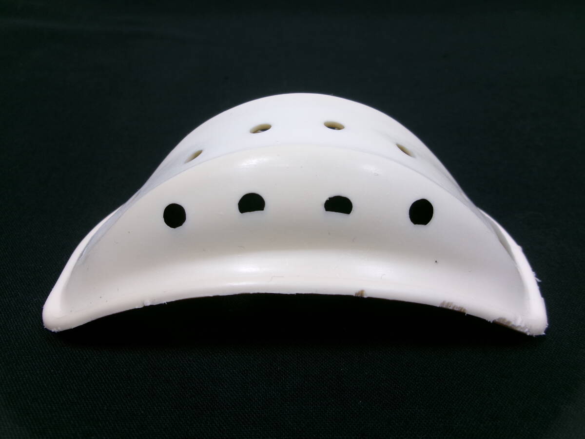 60s 純正 BUCO チンカップ / チンガード 白 1刻印入 ⑤★60年代 当時物 ブコ トラベラー ガーディアン プロテクター RIOT レジスタル_画像3