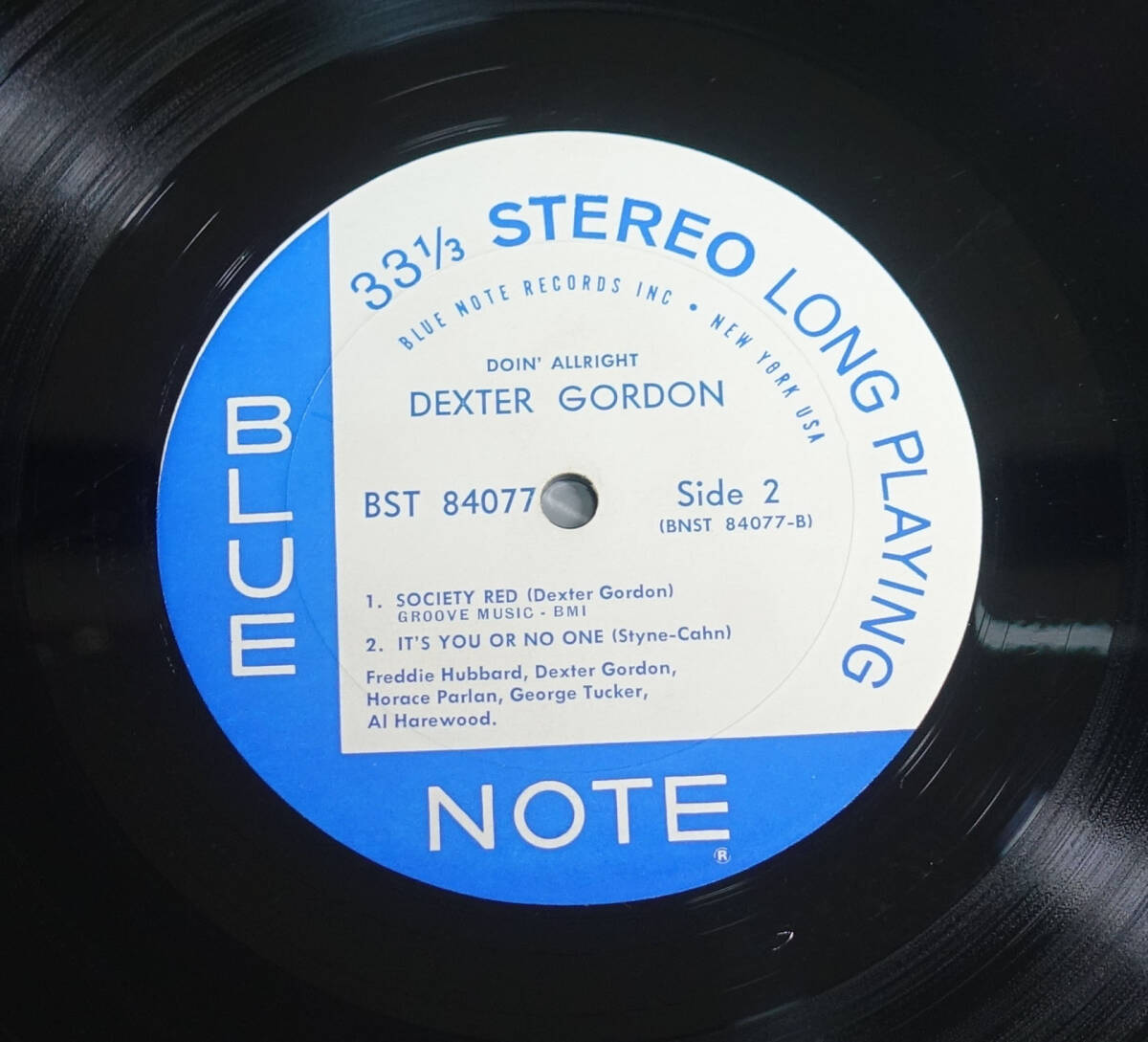 極美! US BLUE NOTE BST 84077 オリジナル Doin’ Allright / Dexter Gotdon NYC/RVG/EAR
