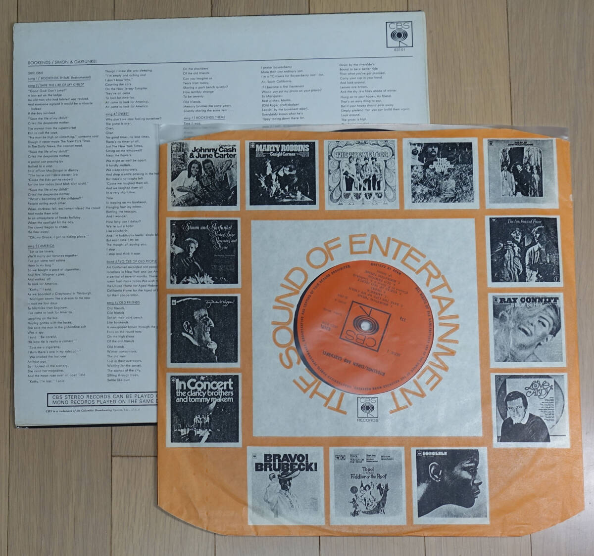  первоклассный! UK Original первый раз CBS MONO 63101 Bookends / Simon and Garfunkel MAT: A1/B1