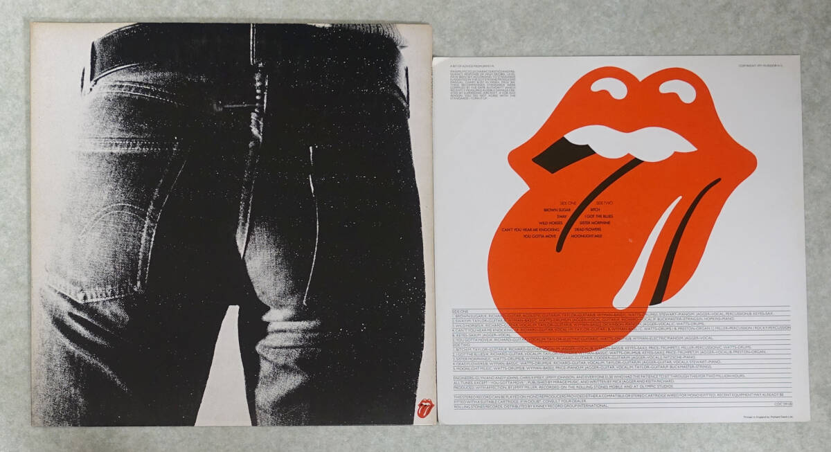 極美! UK Original 初回 COC 59100 Sticky Fingers / The Rolling Stones MAT: A3/B4 完品