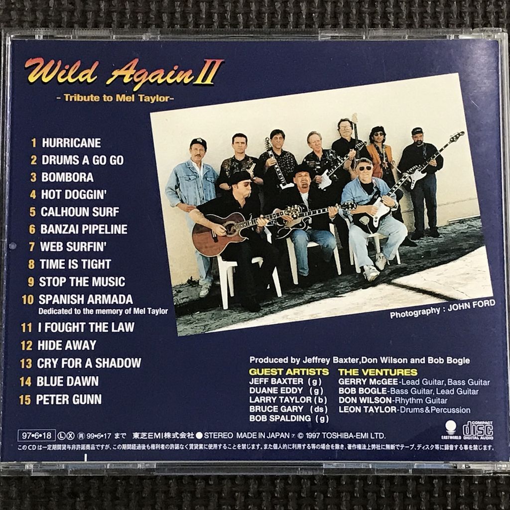ベンチャーズ　ワイルド?アゲインⅡ　メル?テイラーに捧ぐ　THE VENTURES WILD AGAIN II CD