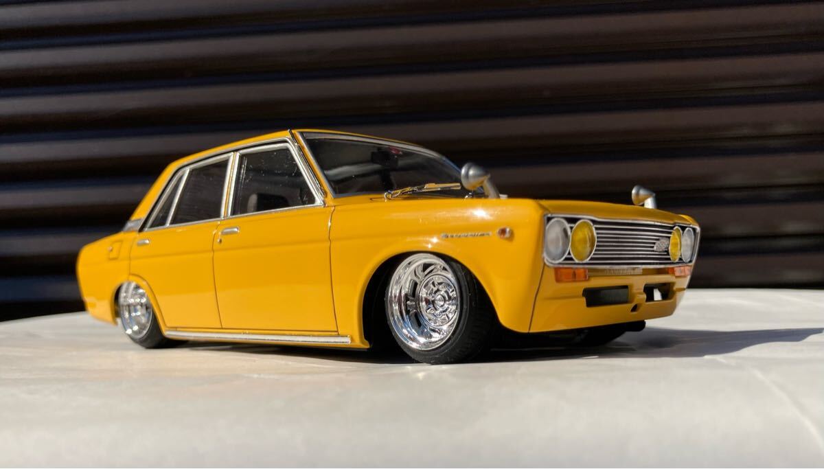 お歳暮 人気 1600 ブルーバード 日産 1/24 ハセガワ SSS 510ブル 完成品 ミニカー
