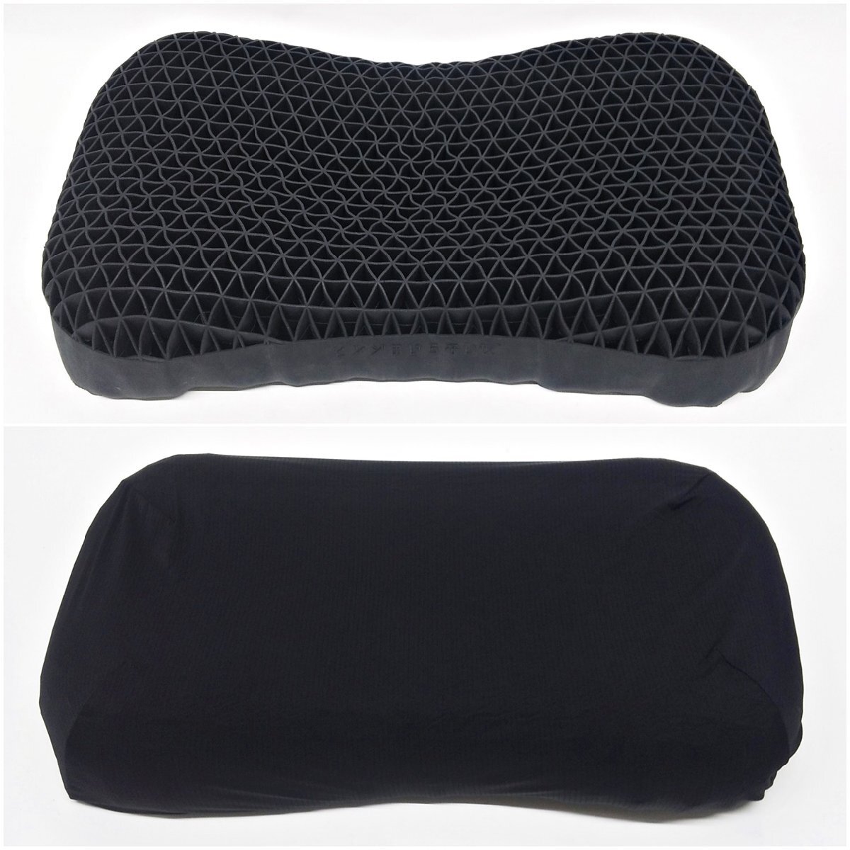 ヒツジのいらない枕 極柔 ブラックレーベル 専用枕カバー付き 黒 650 x360 x90/110mm 圧力分散 三角格子構(gòu)造 TPE素材 羊 ピロー R2506-018