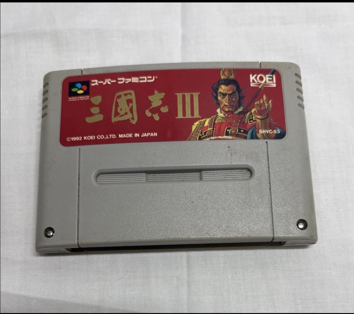 SE285 YF056 【1円から】 三国志Ⅲ スーパーファミコン用ソフト