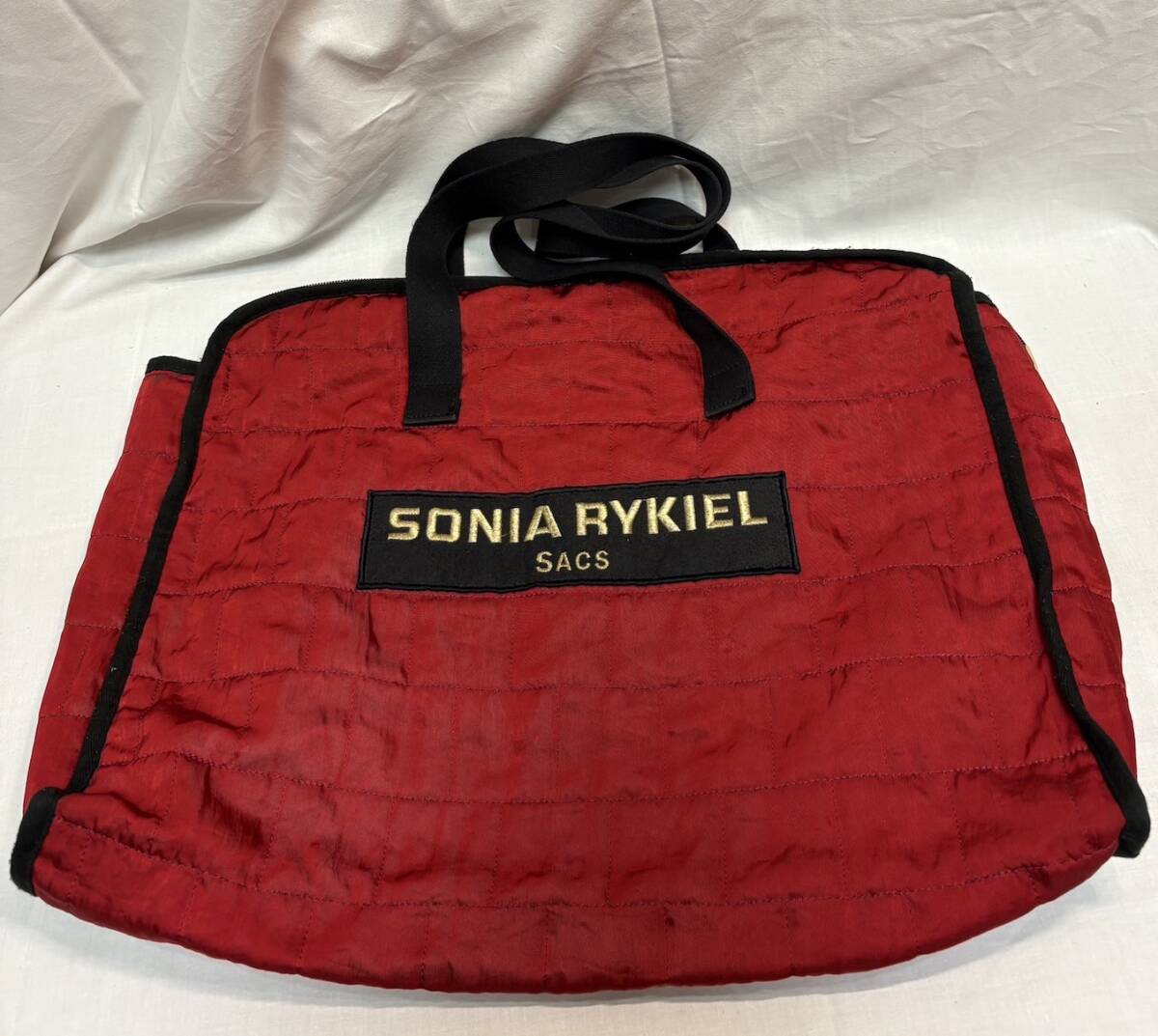SE378 YF065 【1円から】 SONIA RYKIL ソニアリキエル ショルダーバッグ トートバッグ レッド系 赤系 大容量 軽量 ファッション