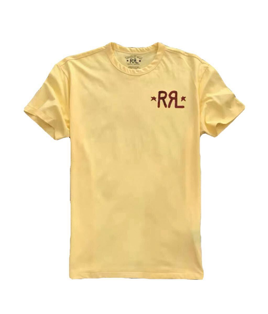 RRL DOUBLE RL ロゴ グラフィック Tシャツ GOLD Sサイズ