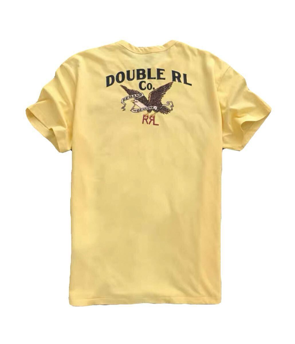 RRL DOUBLE RL ロゴ グラフィック Tシャツ GOLD Sサイズ