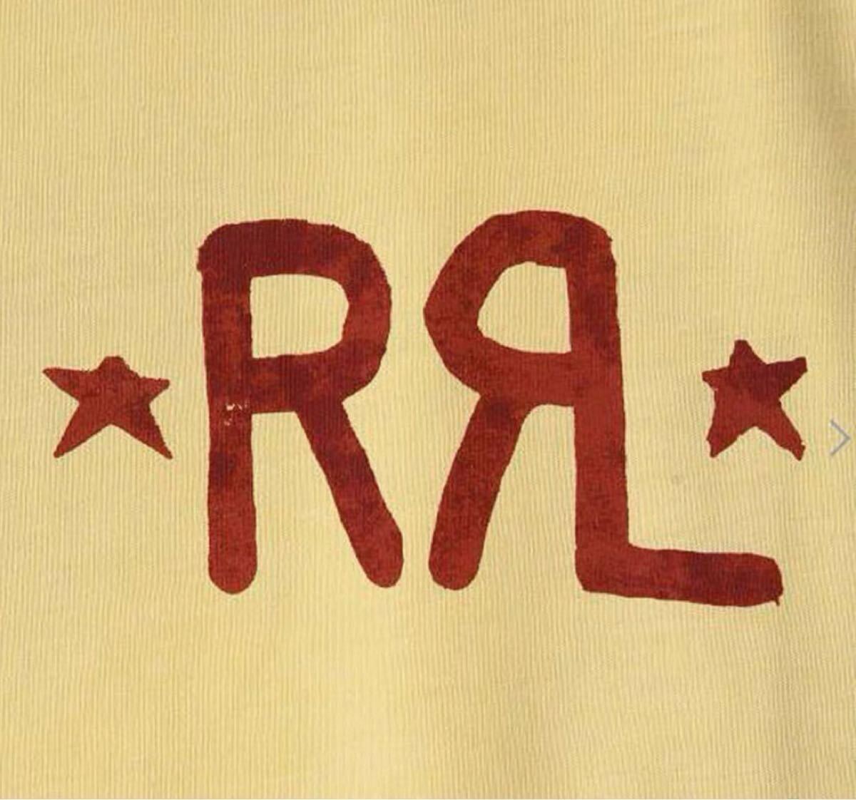 RRL DOUBLE RL ロゴ グラフィック Tシャツ GOLD Sサイズ