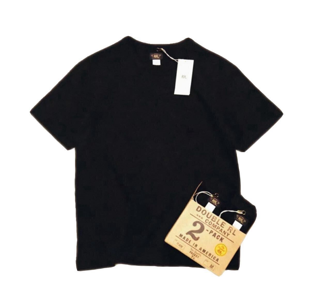 RRL DOUBLE RL ポケットTシャツ ブラック XLサイズ 1枚