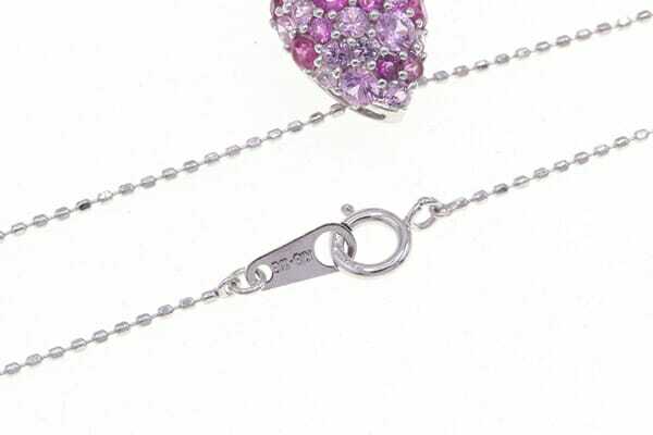 カラーストーン ネックレス カラーストーン K18 WG 中古 アクセサリー ストーン ジュエリー 寶石 レディース 女性 婦人
