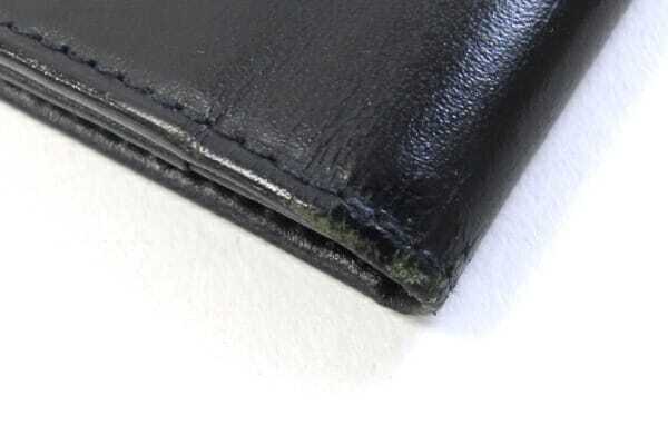 ダンヒル 二つ折り長札入れ ブラック レザー 中古 ロングウォレット 小銭入れなし ビジネス メンズ