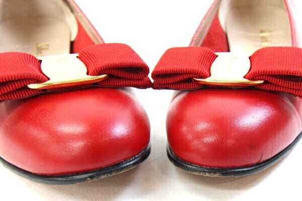  Ferragamo женская обувь vala туфли-лодочки красный Gold металлические принадлежности re жа цай z6 б/у лента обувь женский 