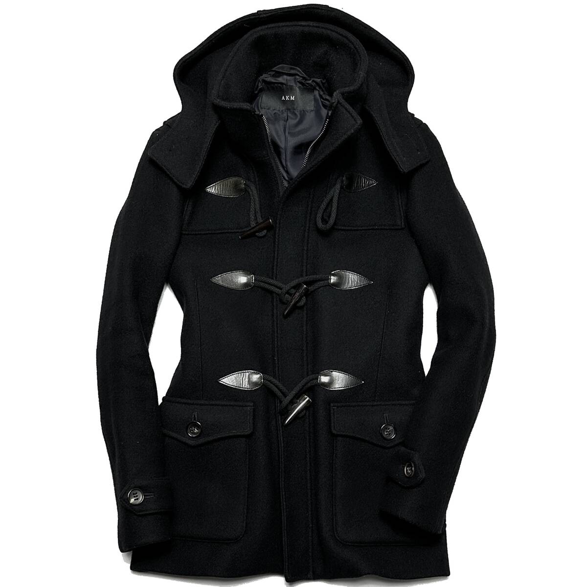 定価13.6万 AKM double melton short ダッフルコートL LEON掲載 定価13 6万 AKM double melton short duffle coat