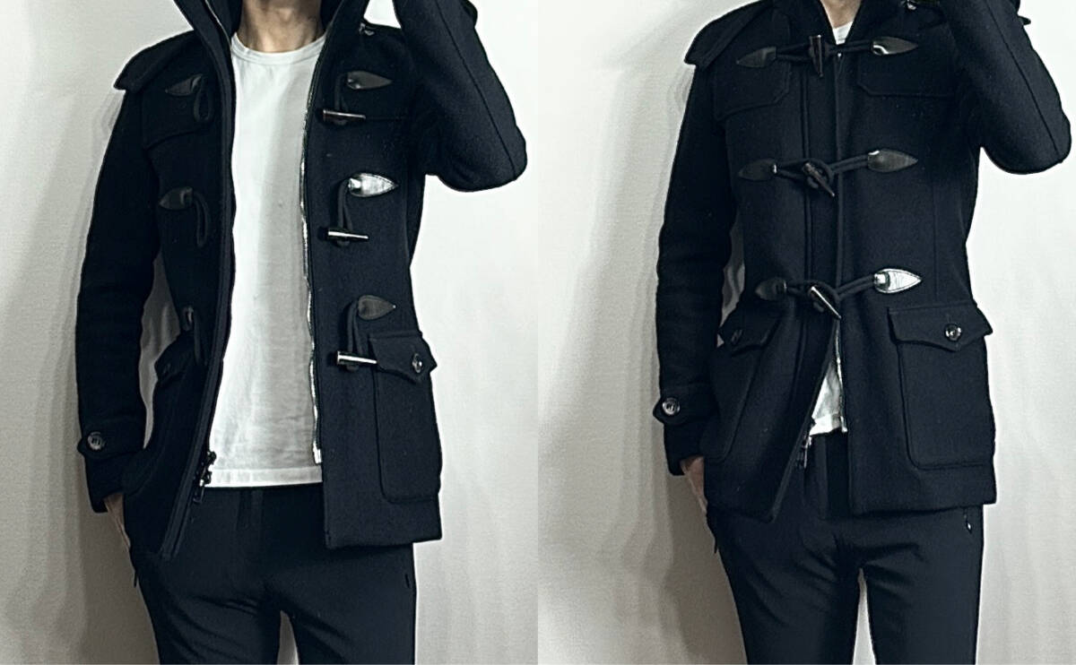 定価13.6万 AKM double melton short ダッフルコートL LEON掲載 定価13 6万 AKM double melton short duffle coat