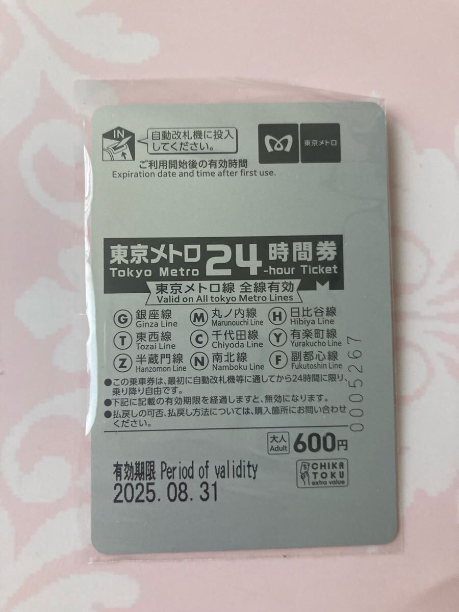 新品　東京メトロ　24時間券　サンリオ　ハローキティ展限定