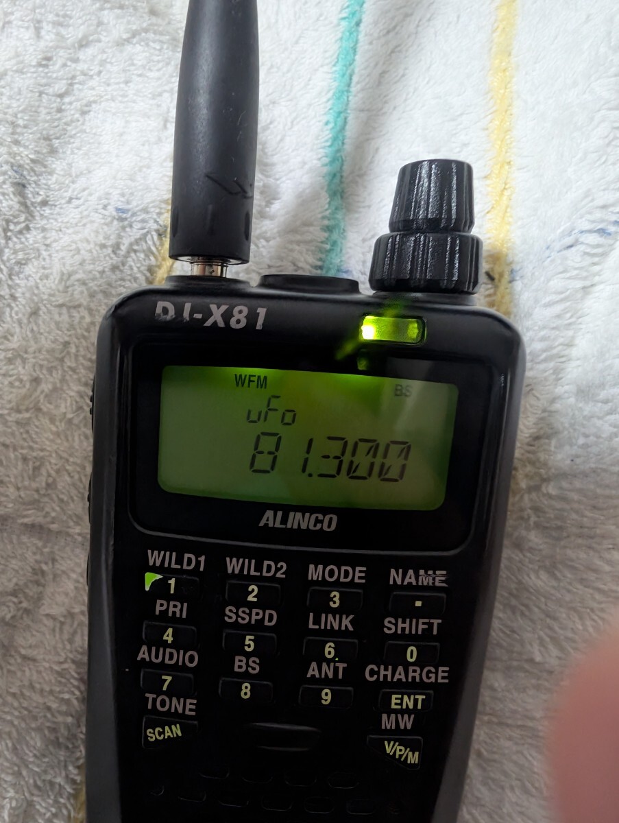 ALINCO DJ-X81 широкий obi район приемник 0.1~1300MHz портативный машина рабочий товар 
