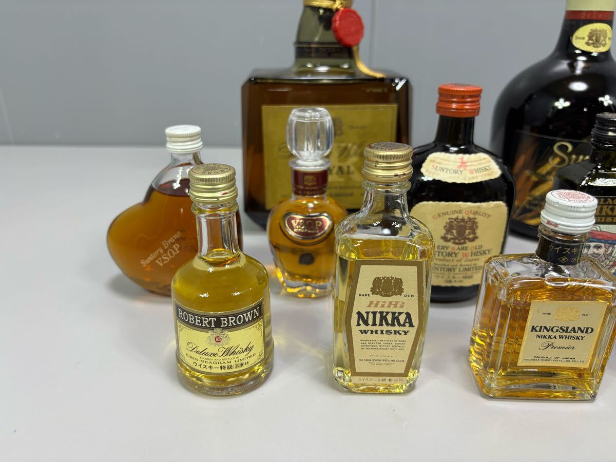 ウイスキー まとめ売り ミニボトル ブランデー 古酒 SUNTORY