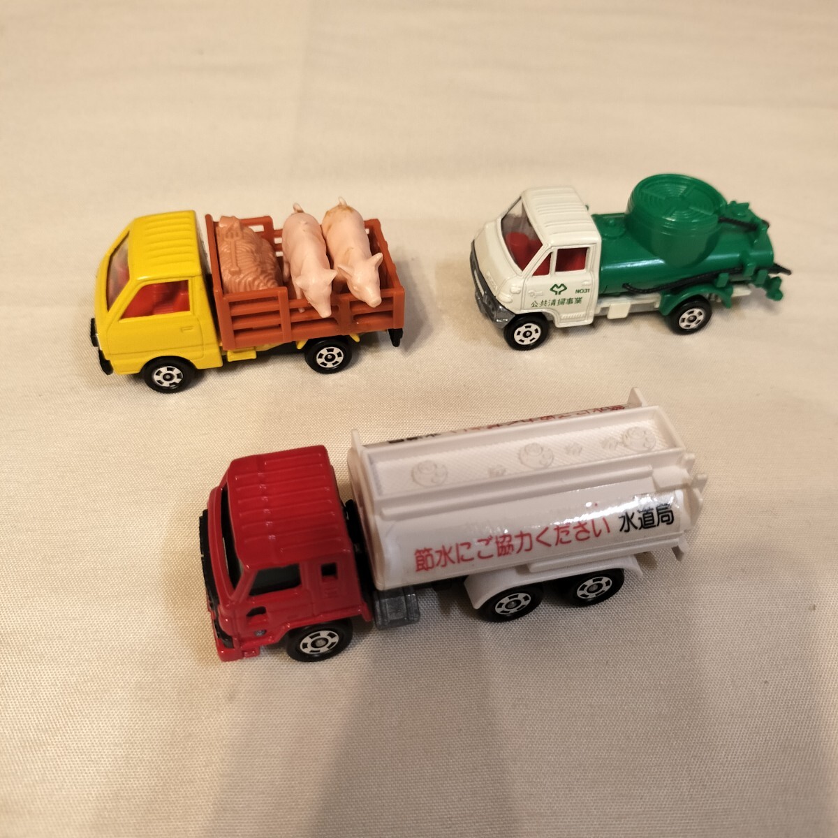 K06223* подлинная вещь сделано в Японии tomica/ Tomica Nissan дизель автоцистерна | Suzuki Carry дом . грузовик | Toyota Dyna септик-трак 3 пункт *