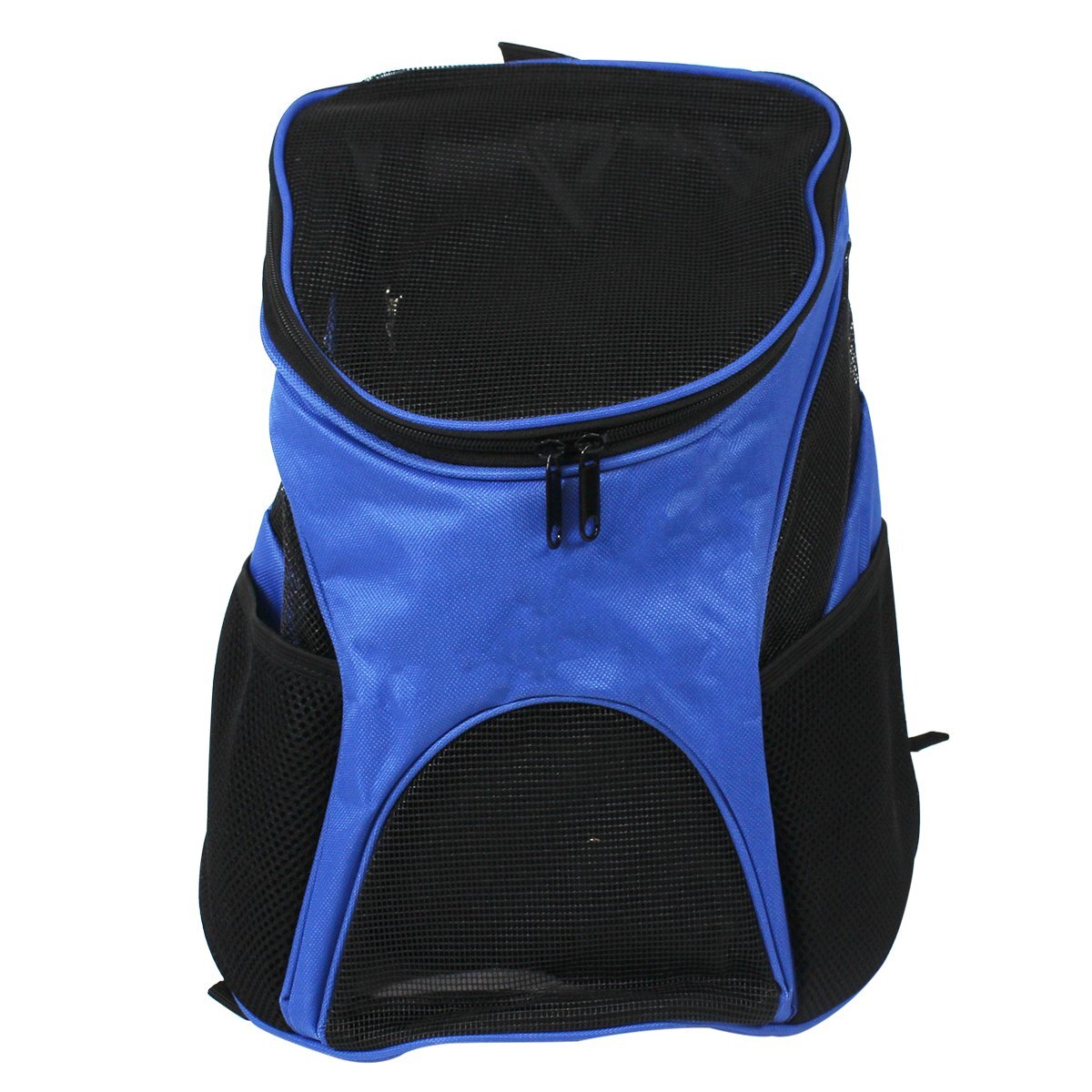 キャリーバッグ 人気のリュック型? メッシュ素材 ペットバッグ 耐荷2.5kg 小型犬/貓用 ブルー ペットキャリー お散歩 お出かけ 災(zāi)害