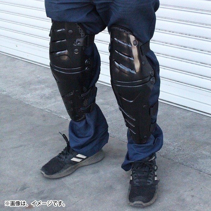 バイクウェア ニールガード ブラック 黒 ボディプロテクター 膝 ガード インナー フレキシブルニープロテクター パッド 膝當(dāng)て メッシュ