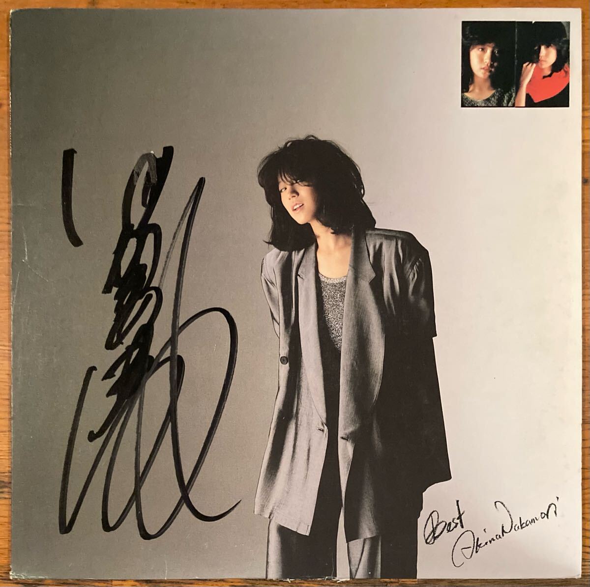 中森明菜 LP レコード BEST サイン ベスト 歌姫 スローモーション 少女A 禁區(qū) 北ウイング 十戒 飾りじゃないのよ涙は ミ?アモーレ 中古