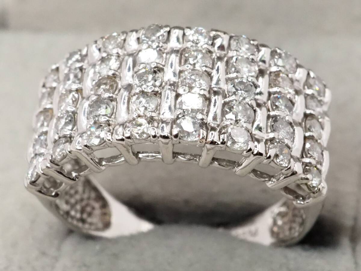 【7316T】Pt900 天然ダイヤモンド 1.00ct/5.0g/リング 指輪 ?11