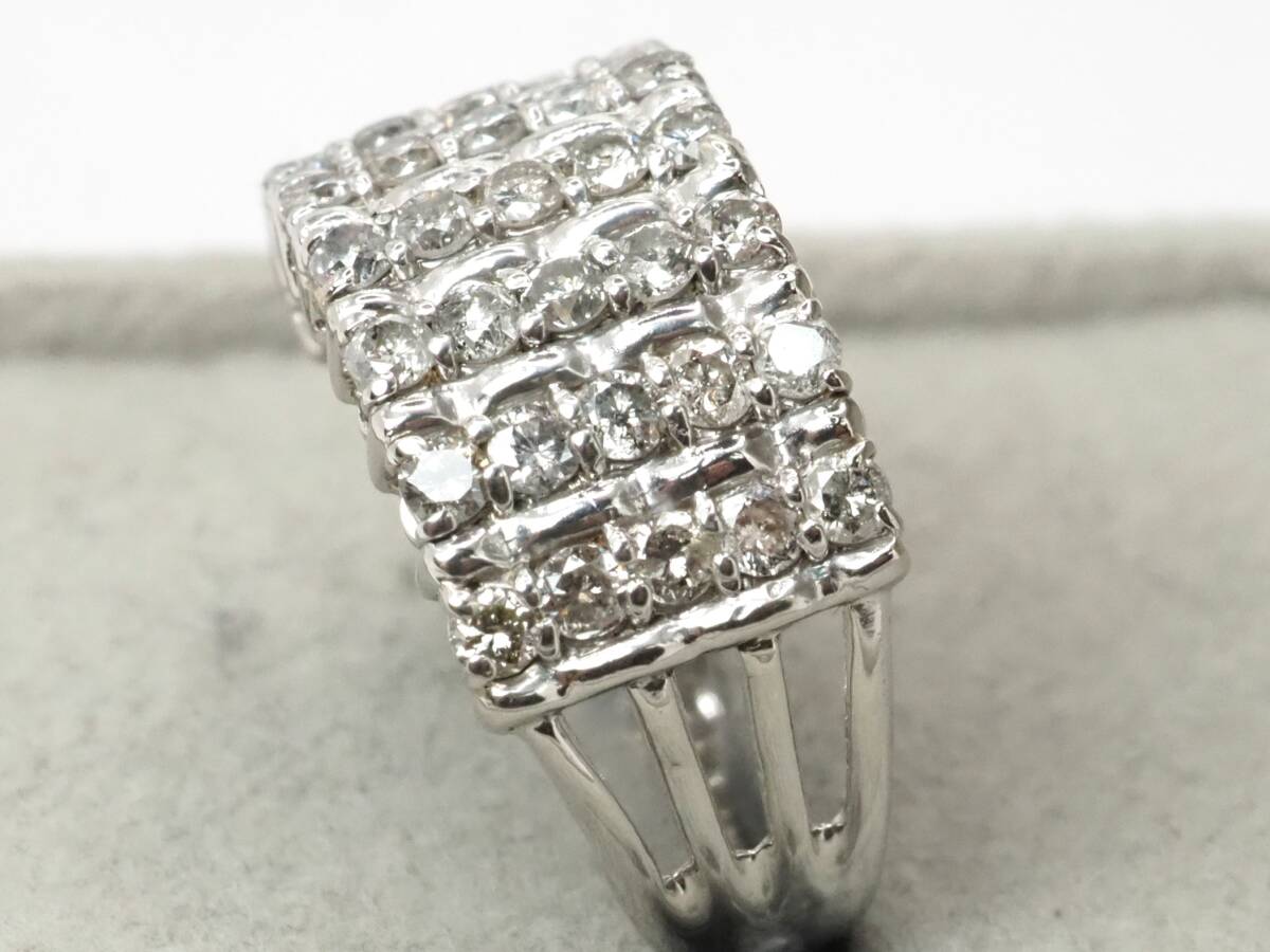 【7316T】Pt900 天然ダイヤモンド 1.00ct/5.0g/リング 指輪 ?11