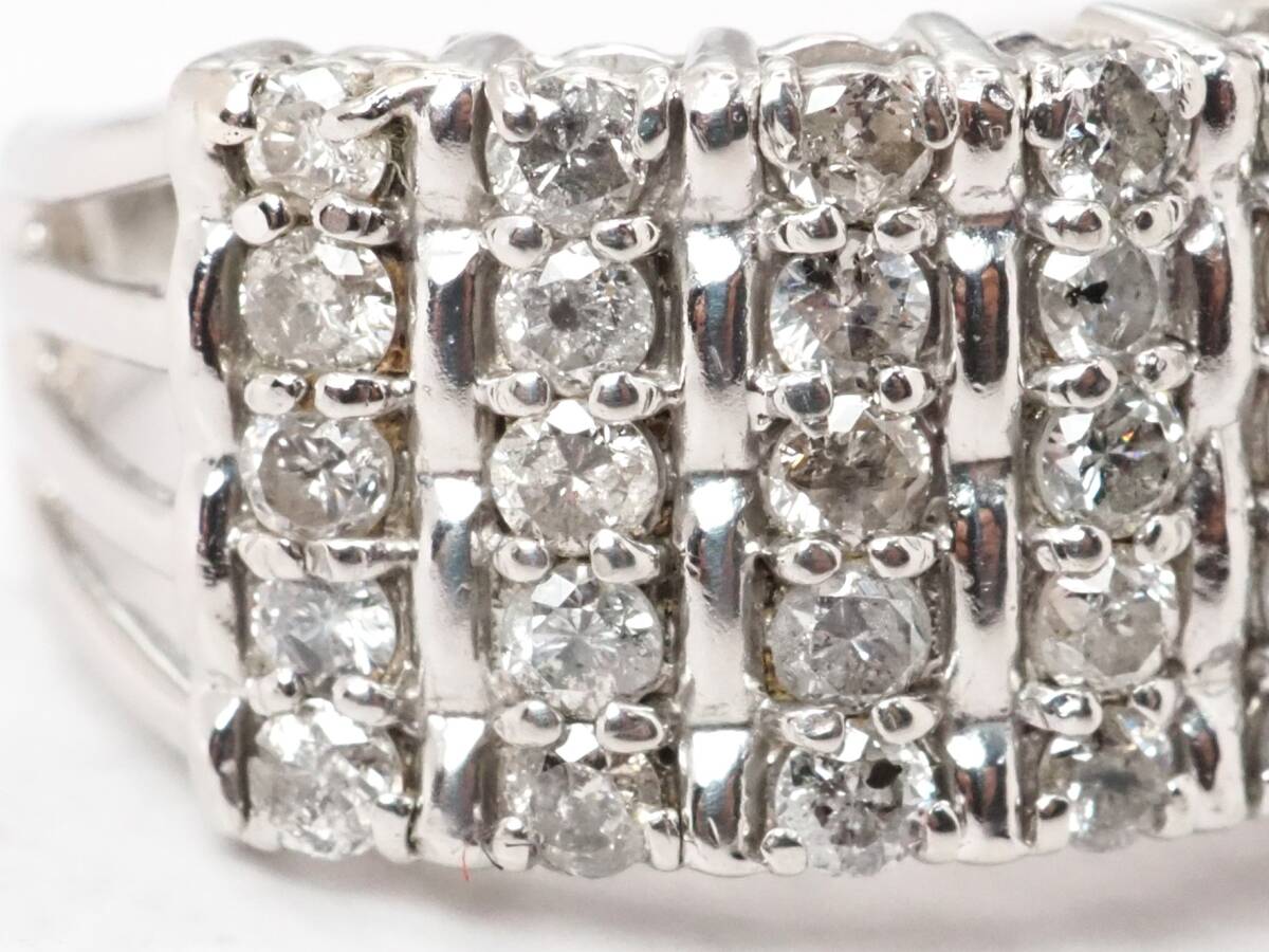 【7316T】Pt900 天然ダイヤモンド 1.00ct/5.0g/リング 指輪 ?11