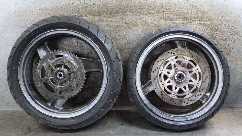 RGA-134A ZZ-R400 純正 ホイール セット フロント リア 佐川2個(gè)口 送料著払い ZX400K-004 検索 カワサキ ZZR400