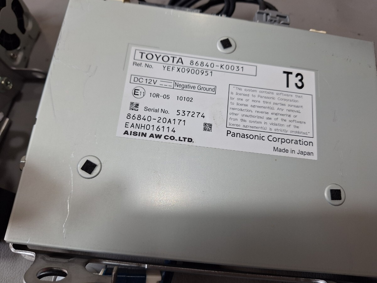  б/у Toyota Yaris MXPA10 оригинальный 8 type дисплей аудио 86140-K0020